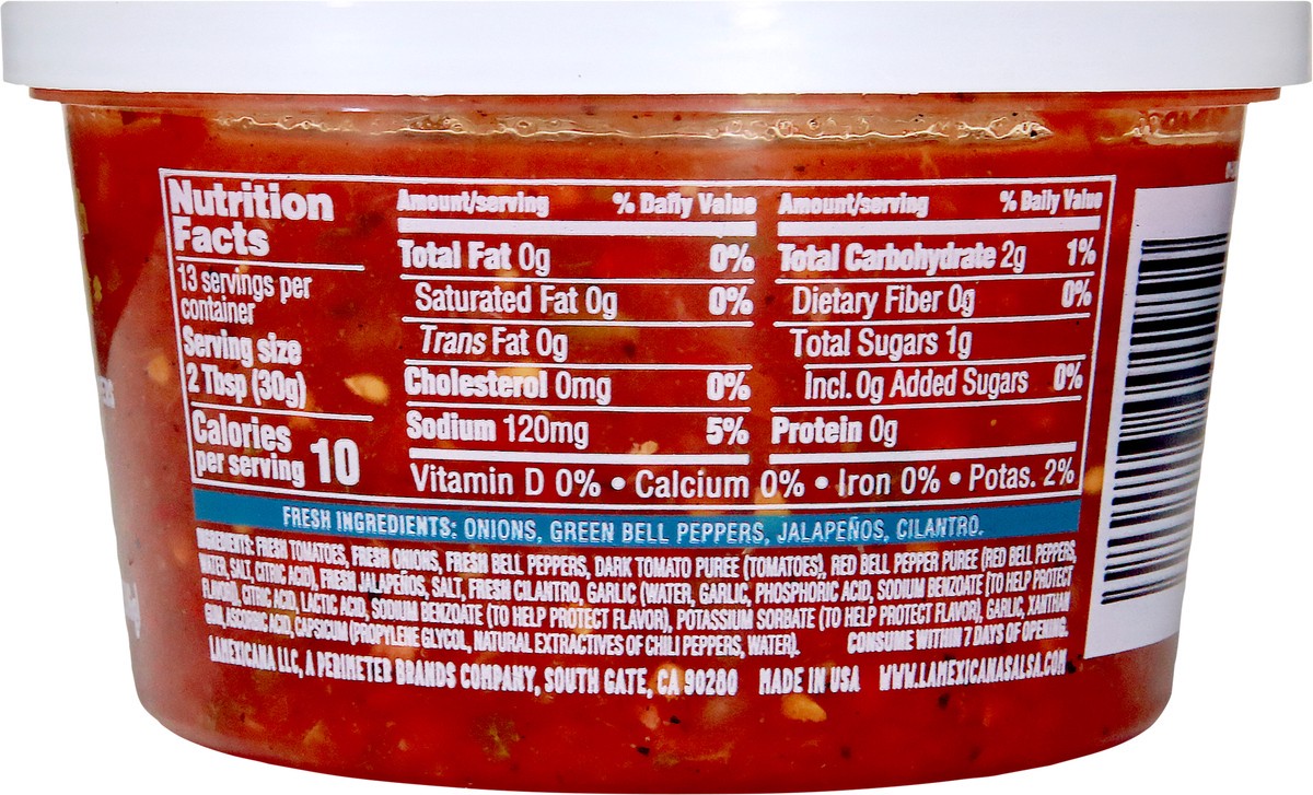 slide 2 of 9, La Mexicana Cantina Salsa 14oz, 14 oz