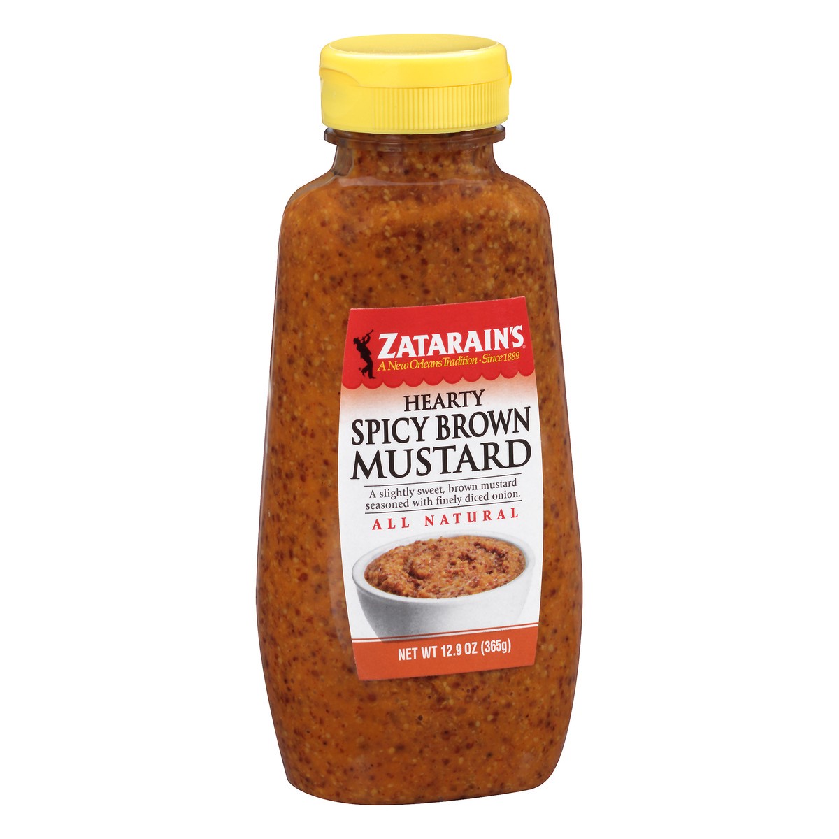 slide 2 of 10, Zatarain's Mustard Hearty Spicy Brown Mustard, 12.9 Oz, 12.9 oz