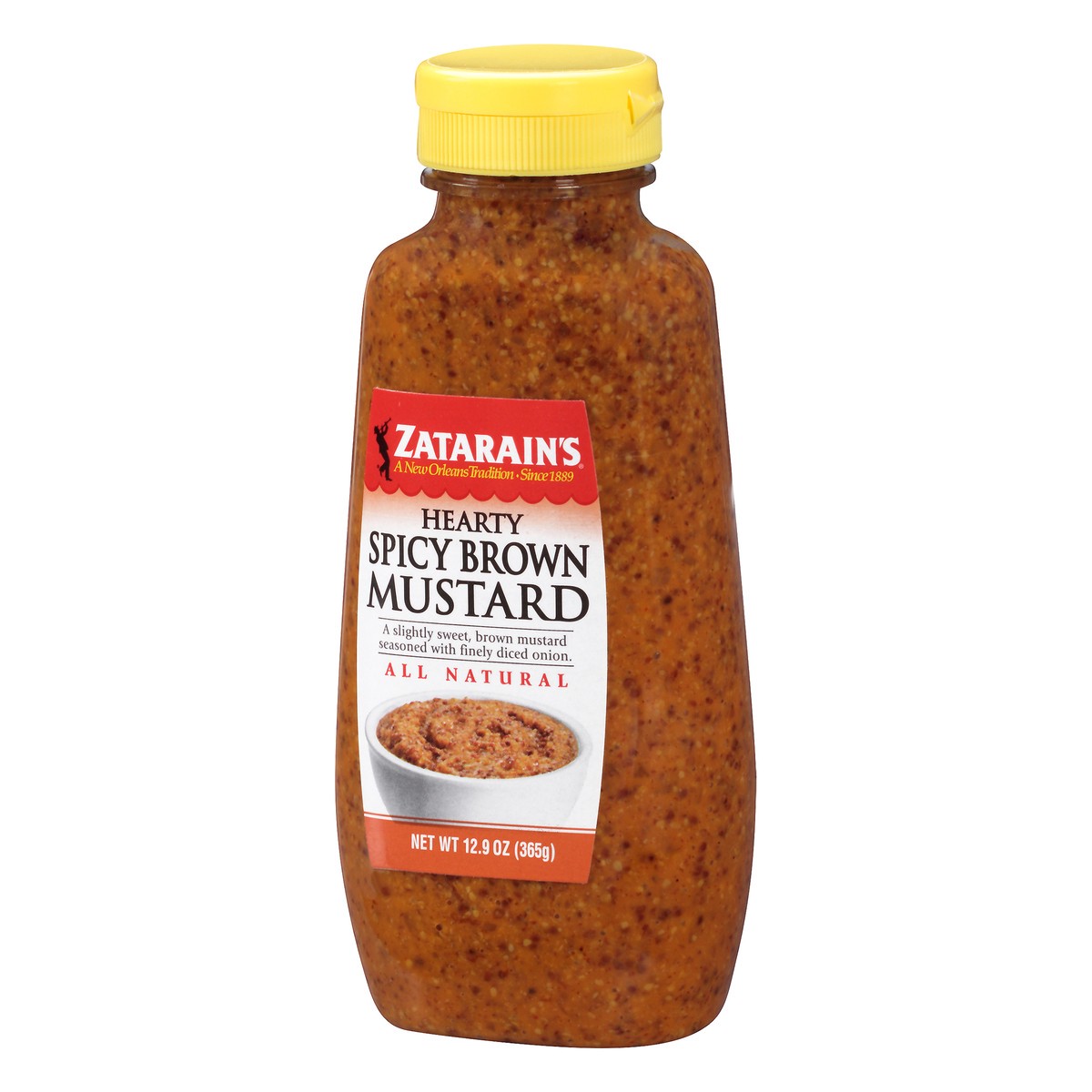 slide 3 of 10, Zatarain's Mustard Hearty Spicy Brown Mustard, 12.9 Oz, 12.9 oz