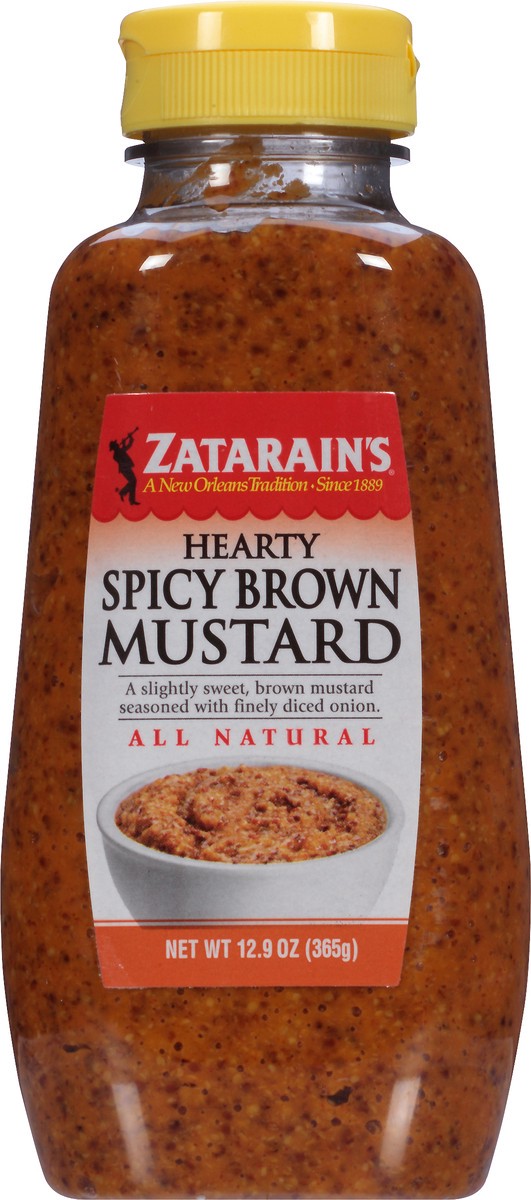 slide 9 of 10, Zatarain's Mustard Hearty Spicy Brown Mustard, 12.9 Oz, 12.9 oz