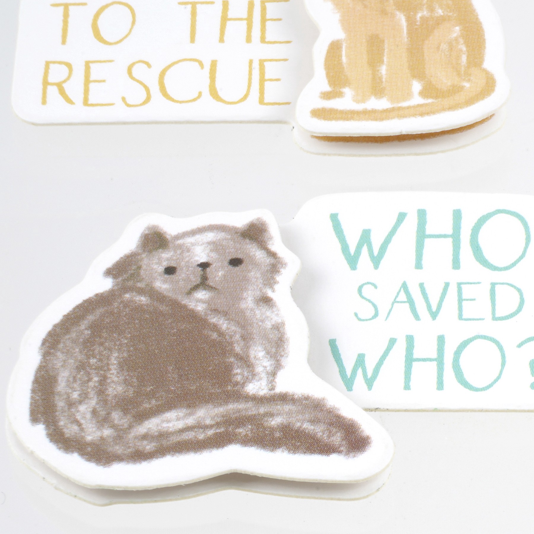slide 2 of 4, Rescue Cat Stickers By Recollections, 4 in x 8.5 in