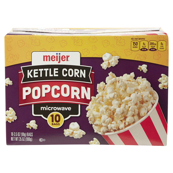 slide 1 of 1, Meijer Microwave Popcorn Kettle, 35 oz