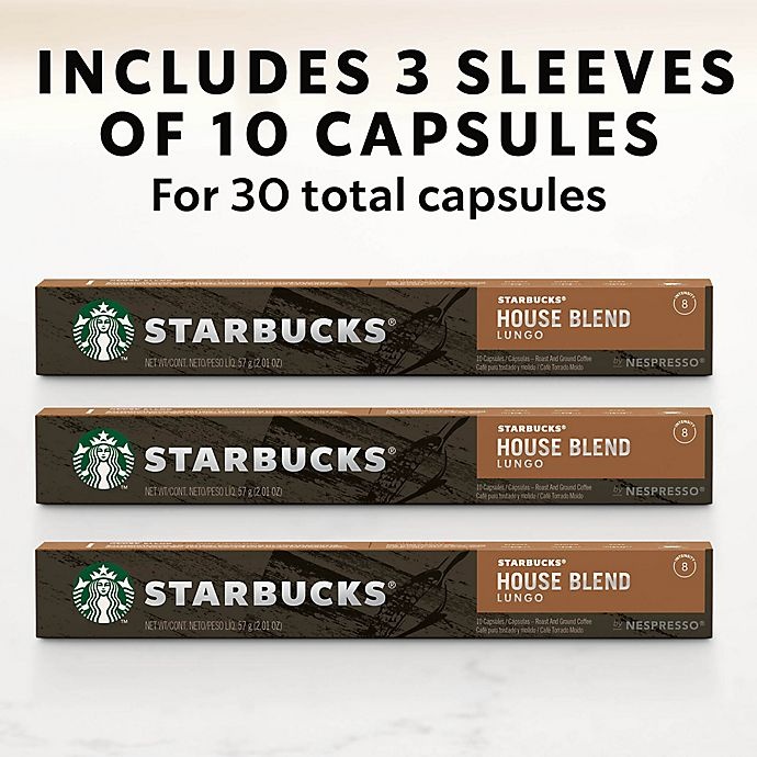 slide 6 of 7, Starbucks by Nespresso House Blend Coffee Capsules, 30 ct