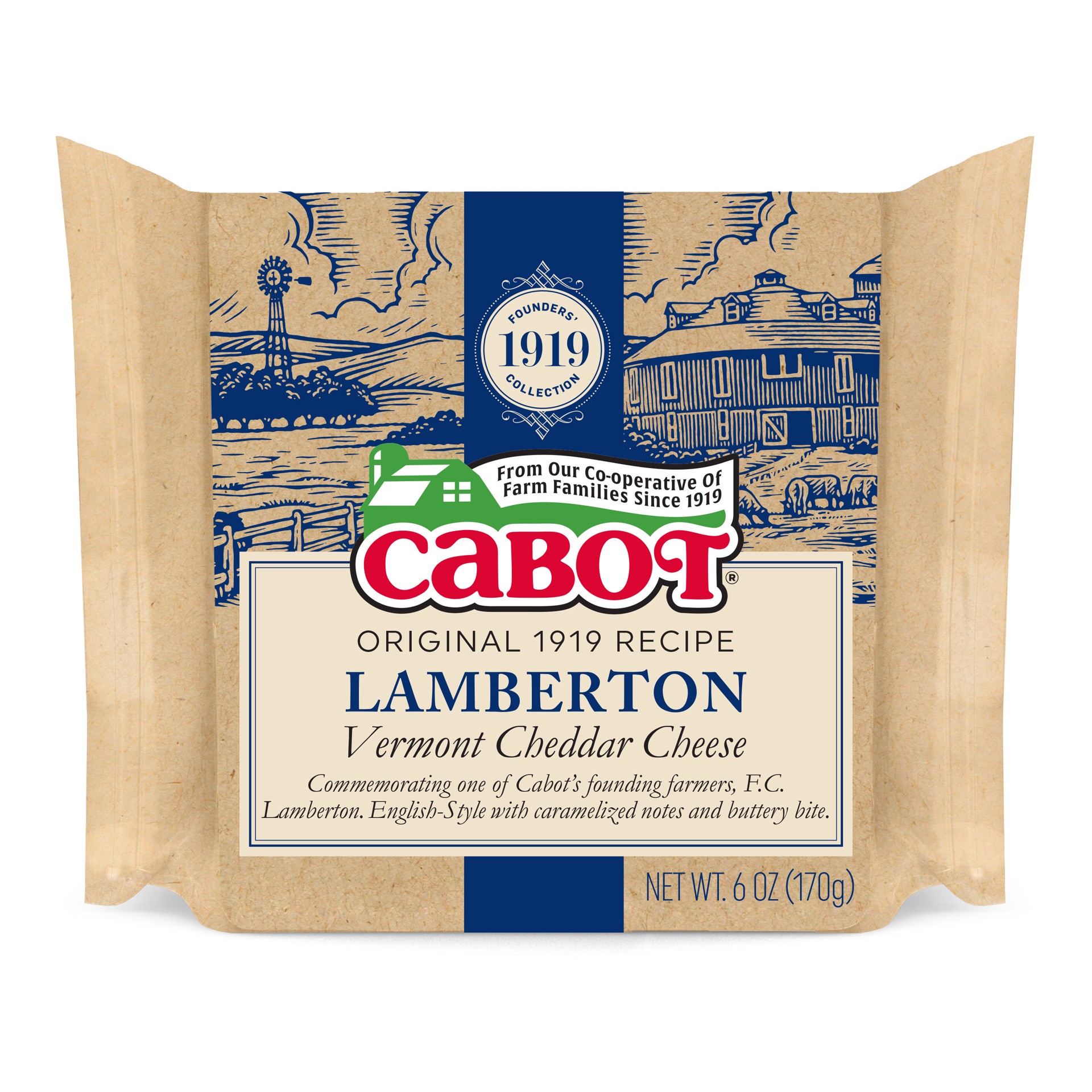 slide 1 of 10, Cabot Lamberton Cheddar Cheese, 6 oz, 6 oz