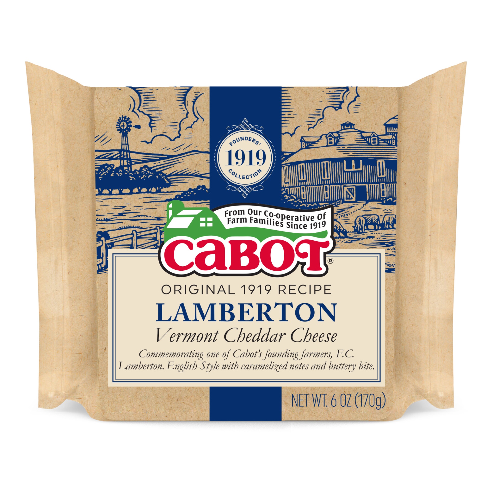 slide 1 of 3, Cabot Lamberton Cheddar Cheese, 6 oz