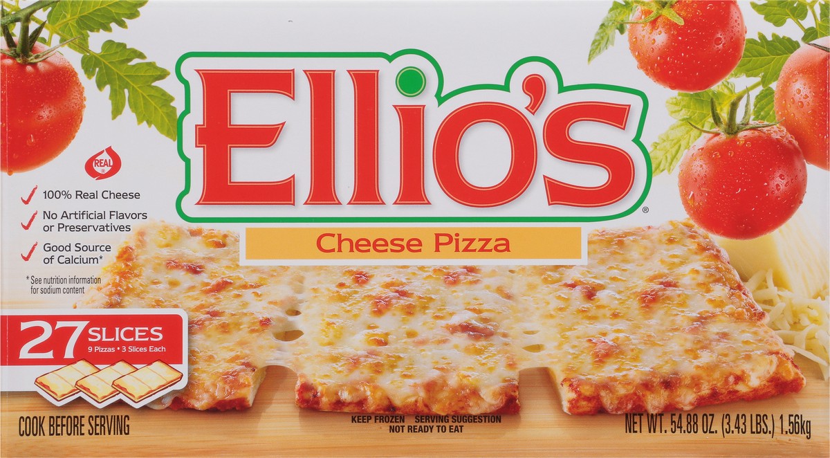 slide 8 of 9, Ellio's Cheese Pizza 27 ea, 27 ct