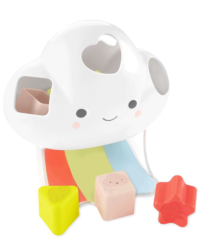 slide 2 of 15, Skiphop Silver Lining Cloud Feelings Shape Sorter Baby Toy Multi NS, 1 ct