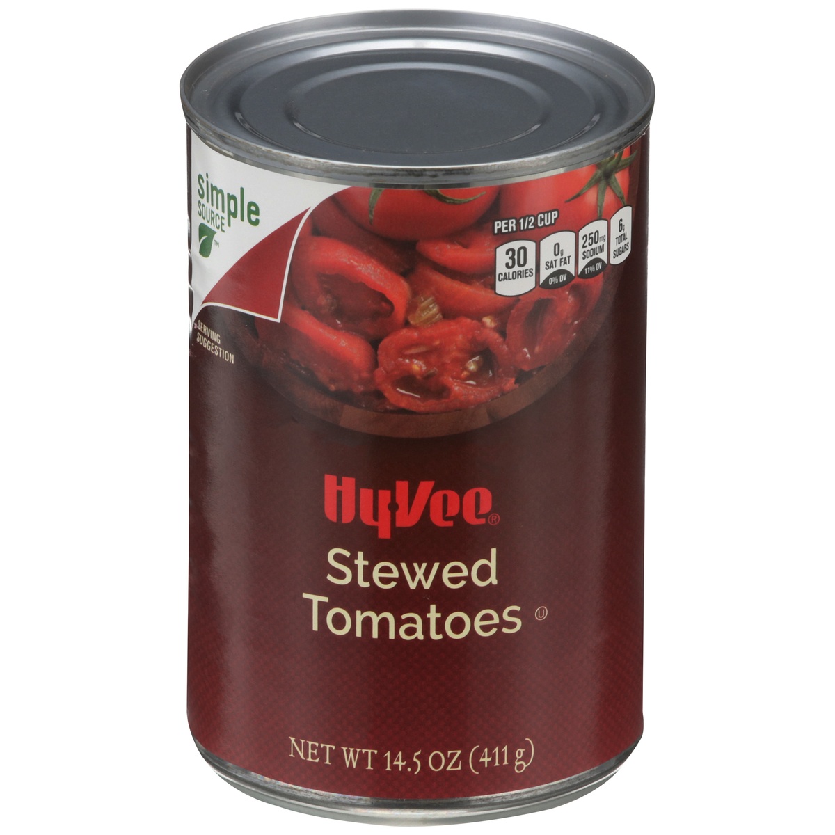 slide 1 of 1, Hy-vee Stewed Tomatoes, 14.5 oz