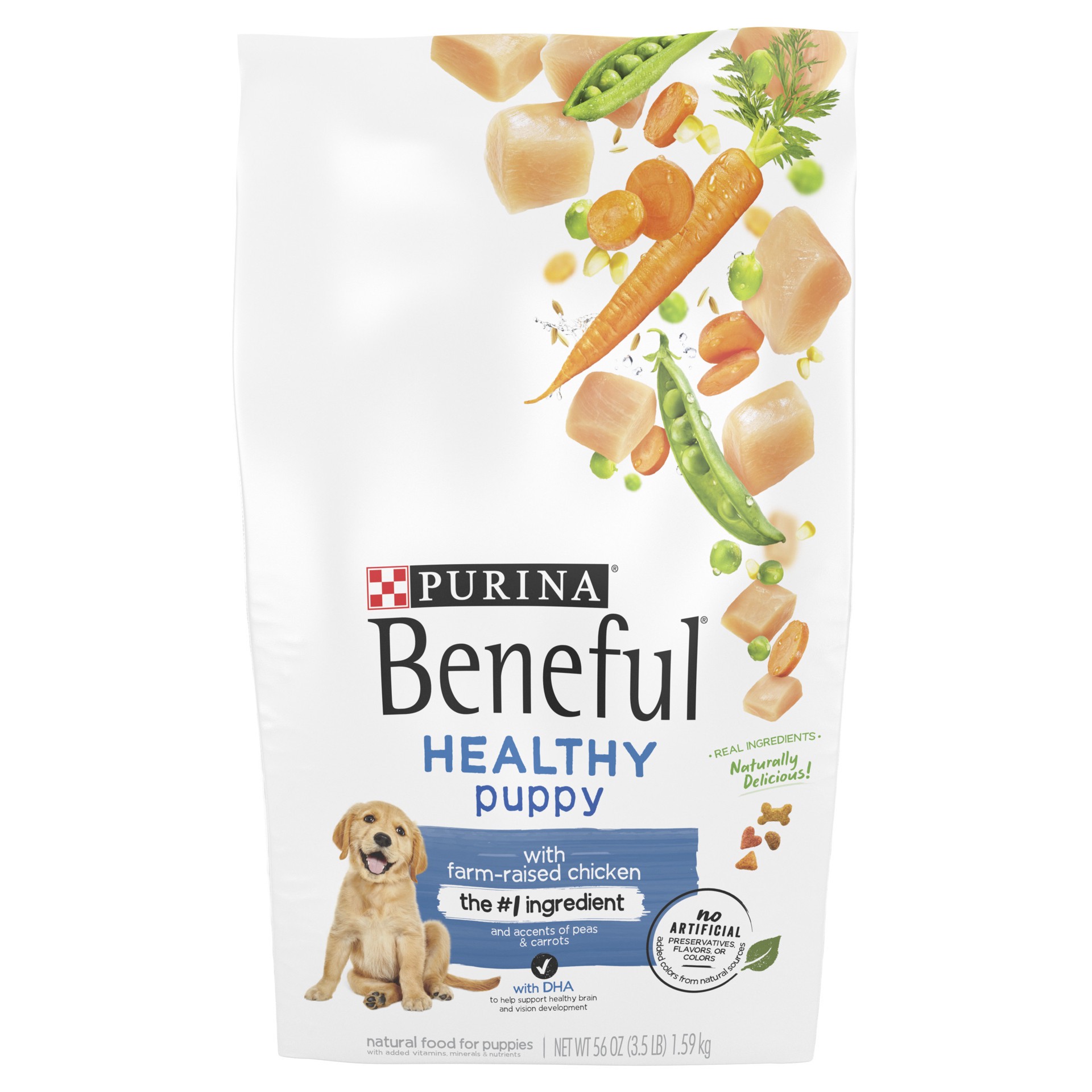 slide 1 of 9, Beneful Purina Beneful Healthy Puppy With Farm-Raised Chicken Dry Puppy Dog Food, 3.5 lb