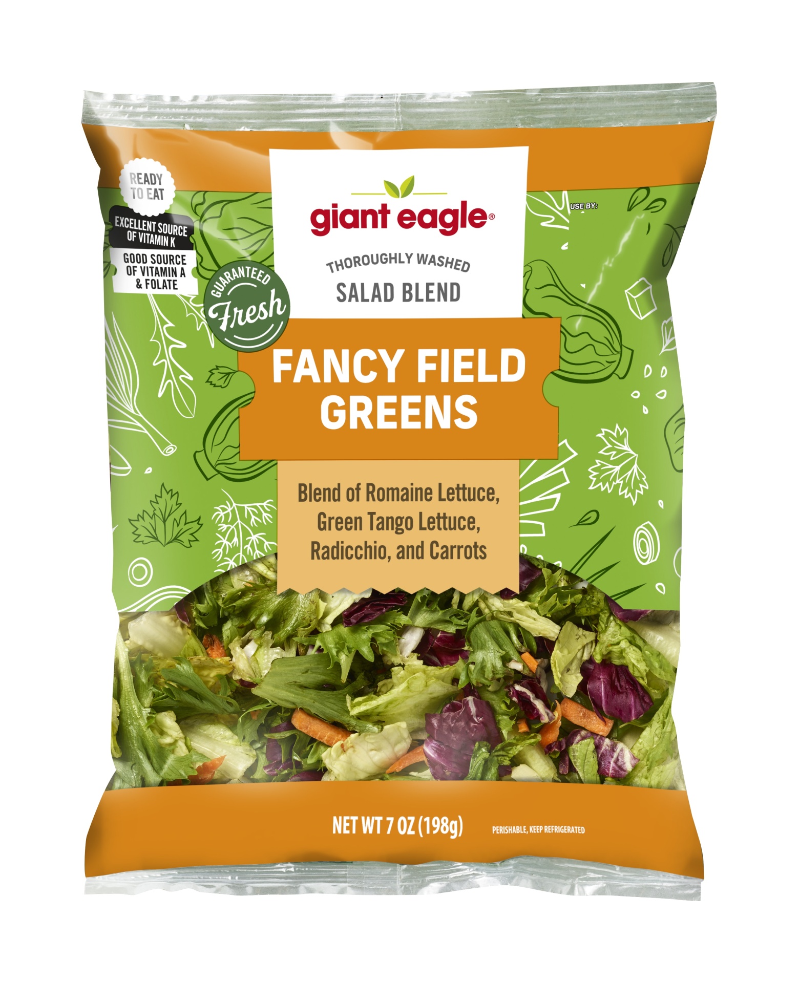 slide 1 of 1, Giant Eagle Salad Blend, Fancy Field Greens, 7 oz