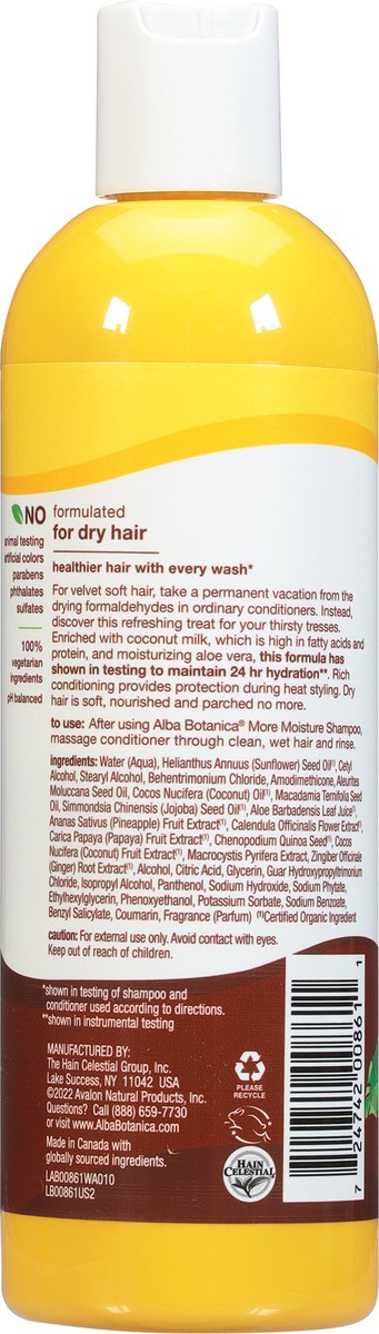 slide 7 of 7, Alba Botanica Coconut Milk Mega Moisture Conditioner, 12 fl oz