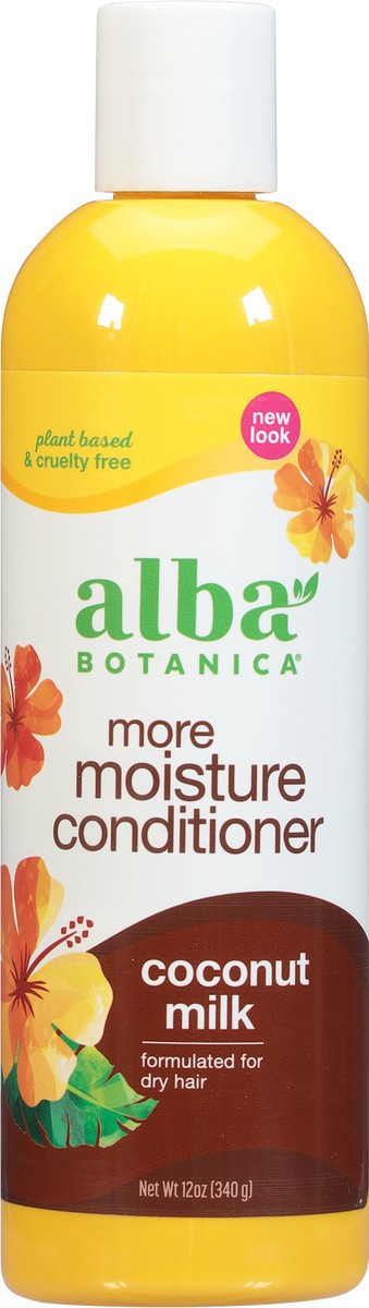 slide 6 of 7, Alba Botanica Coconut Milk Mega Moisture Conditioner, 12 fl oz