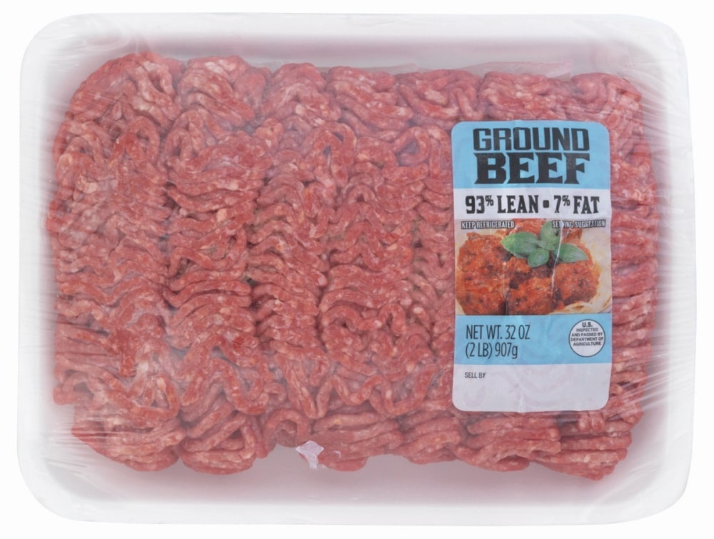 slide 1 of 1, Kroger Ground Beef 93% Lean, 2 lb