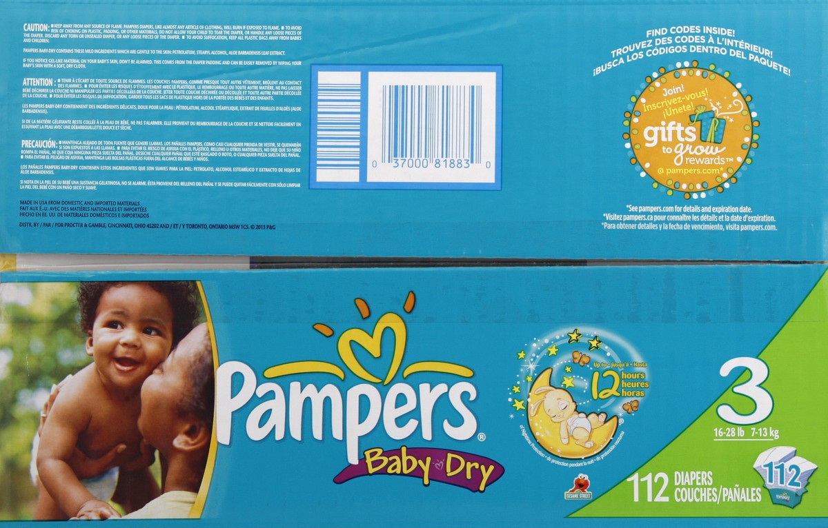 slide 4 of 7, Pampers Diapers 112 ea, 112 ct