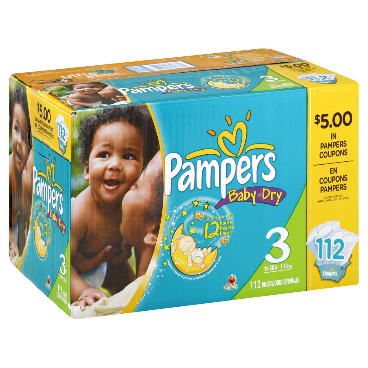 slide 2 of 7, Pampers Diapers 112 ea, 112 ct