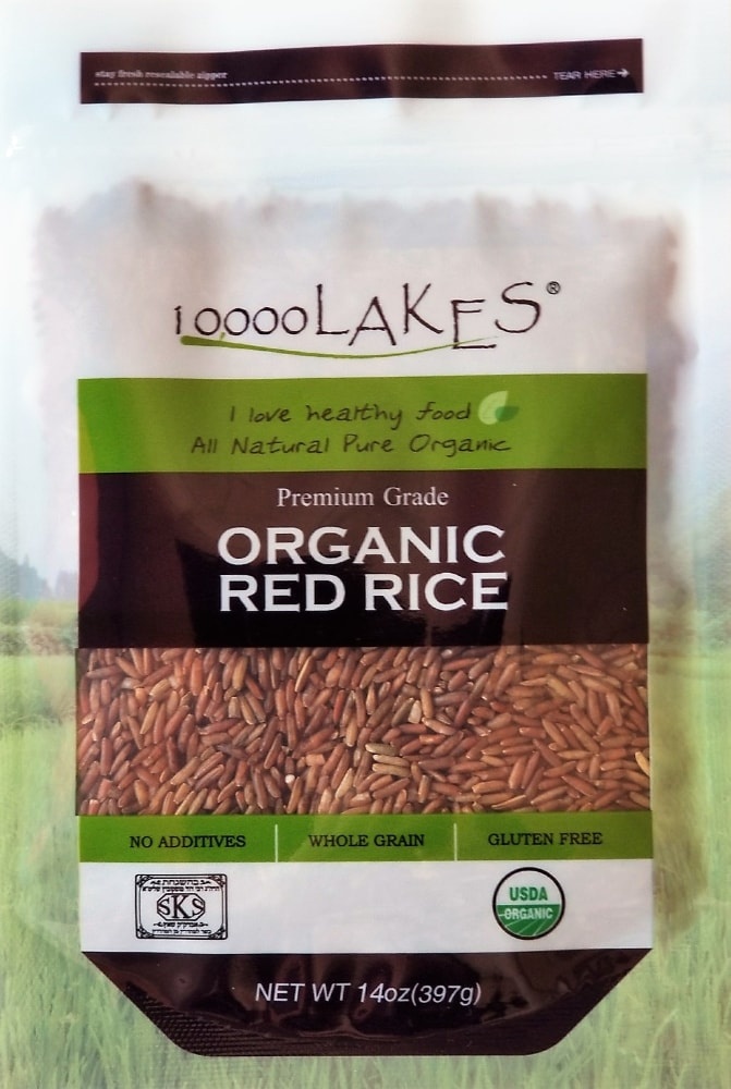 slide 1 of 1, 10000 Lakes Organic Red Rice, 14 oz