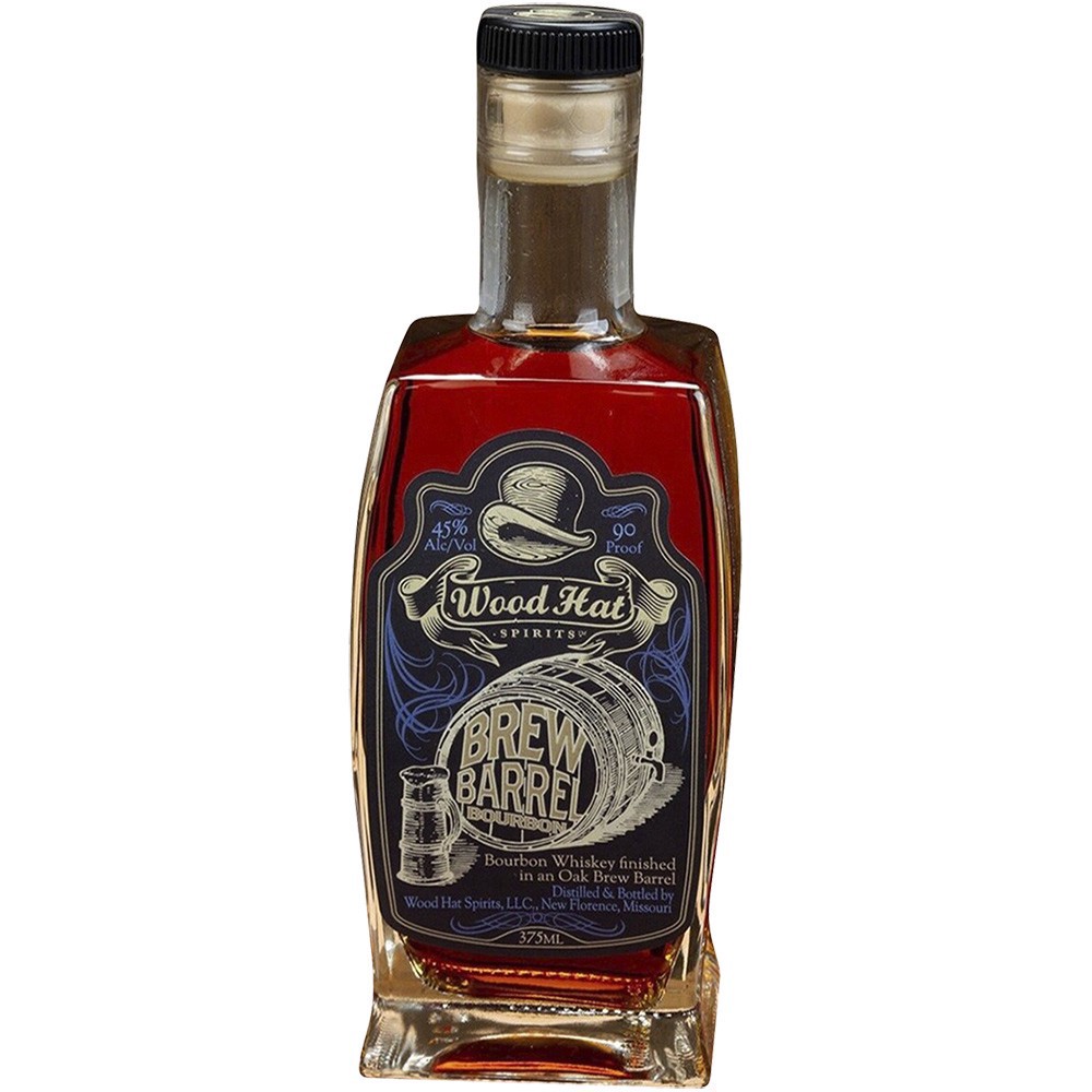 slide 1 of 1, Wood Hat Brew Barrel Bourbon, 375 ml