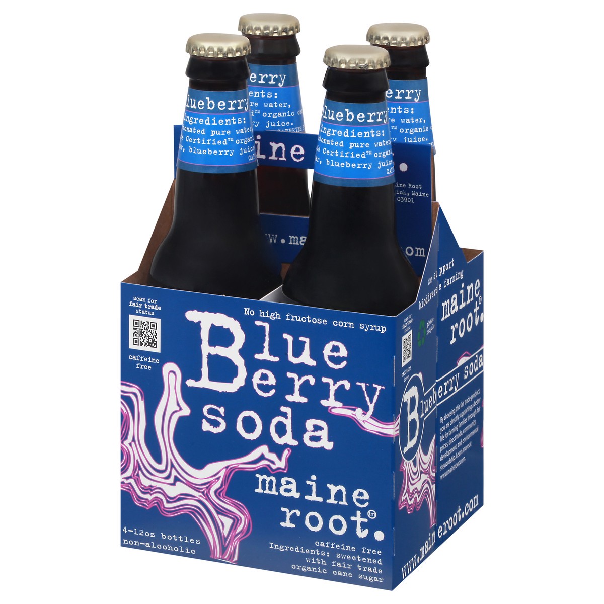 slide 3 of 9, Maine Root Blueberry Soda - 4 ct; 12 oz, 4 ct; 12 oz