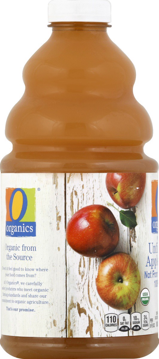 slide 3 of 4, O Organics 100% Juice Organic Unfiltered Apple, 