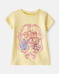 Carter's Toddler Disney Princess Short Sleeve Graphic Tee - Yellow 3T