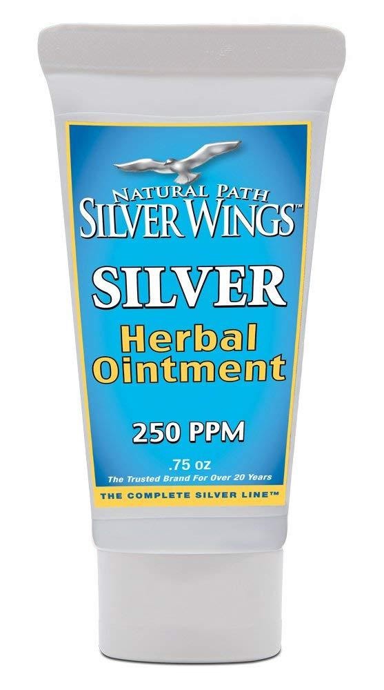 slide 1 of 1, Natural Path / Silver Wings Silver Herbal Ointment 250 Ppm, 0.75 oz