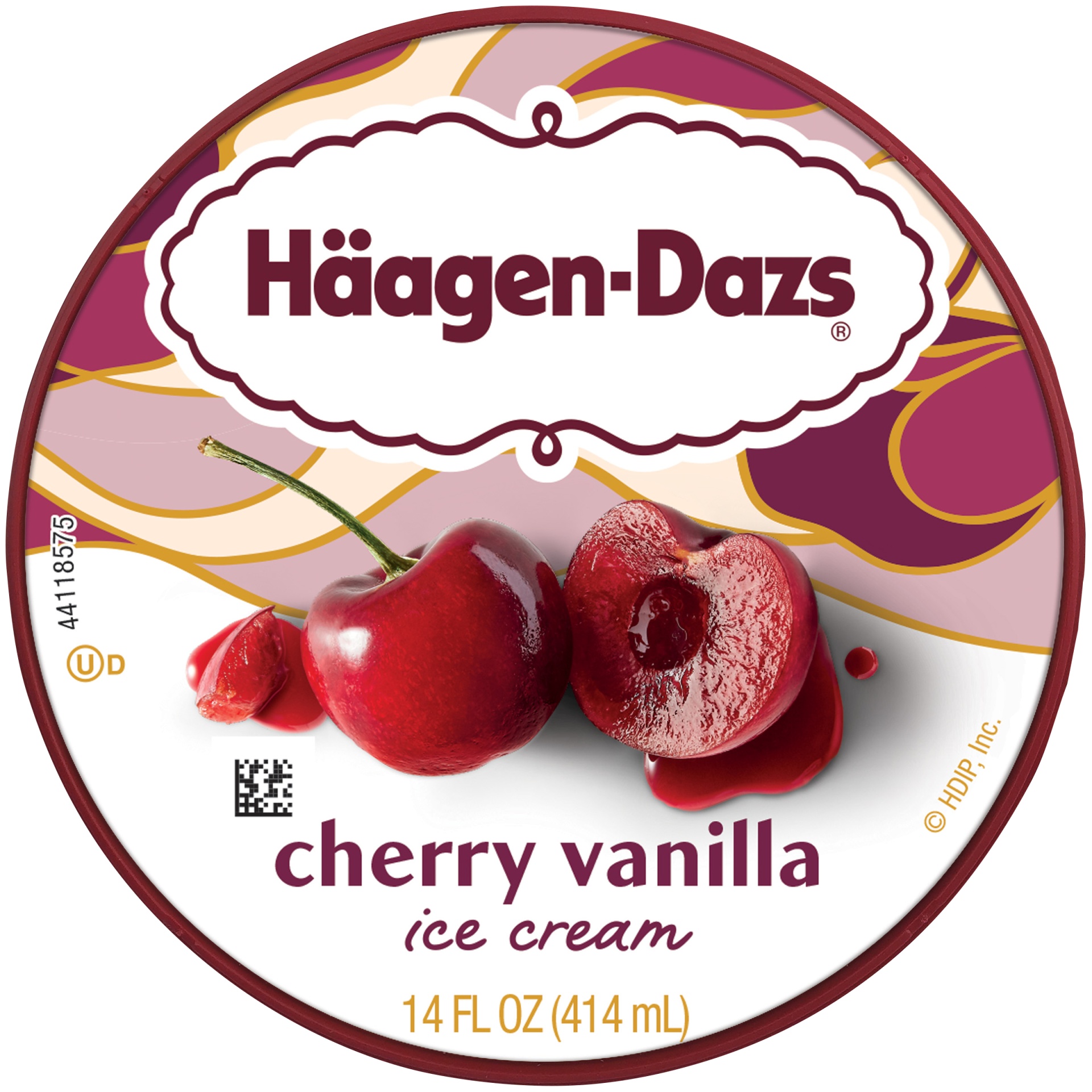 slide 7 of 7, Haagen-Dazs Cherry Vanilla Ice Cream, 14 fl oz