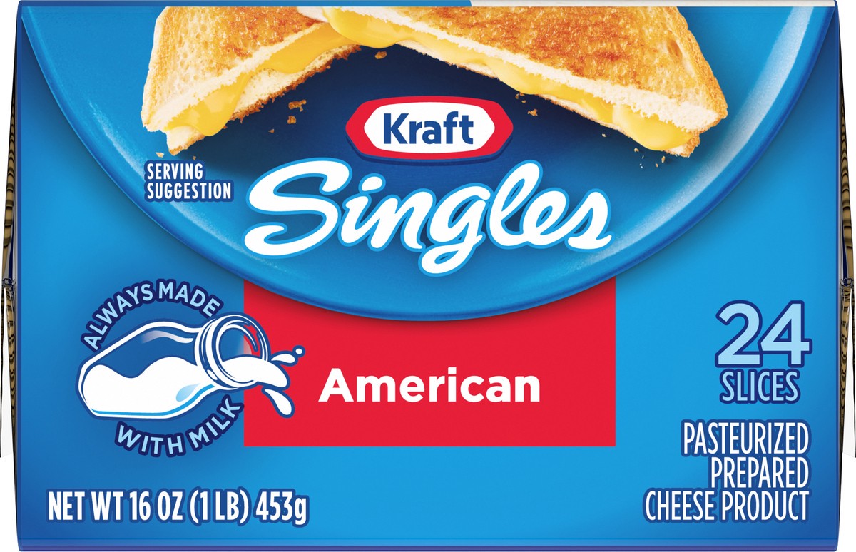 slide 4 of 9, Kraft Singles American Slices, 24 ct Pack, 24 ct