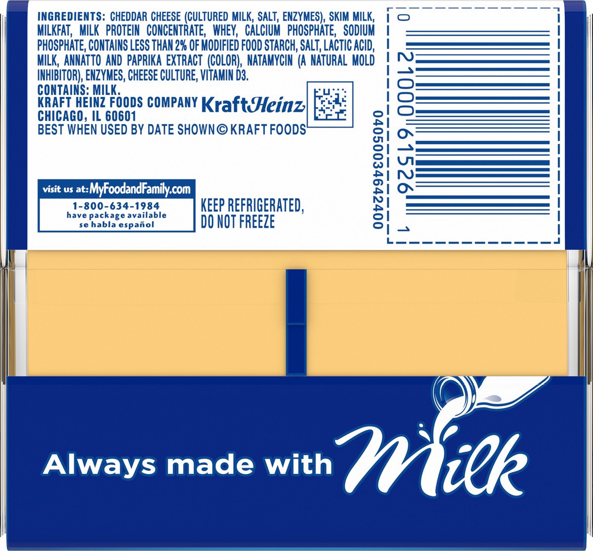 slide 5 of 9, Kraft Cheese Slices, American, 24 ct