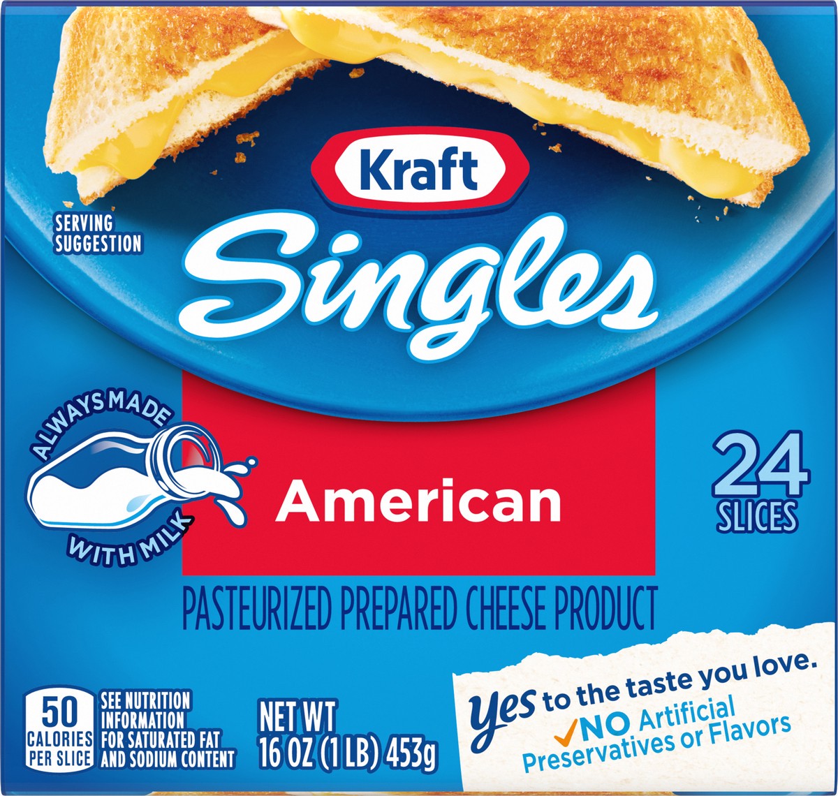 slide 6 of 9, Kraft Singles American Slices, 24 ct Pack, 24 ct