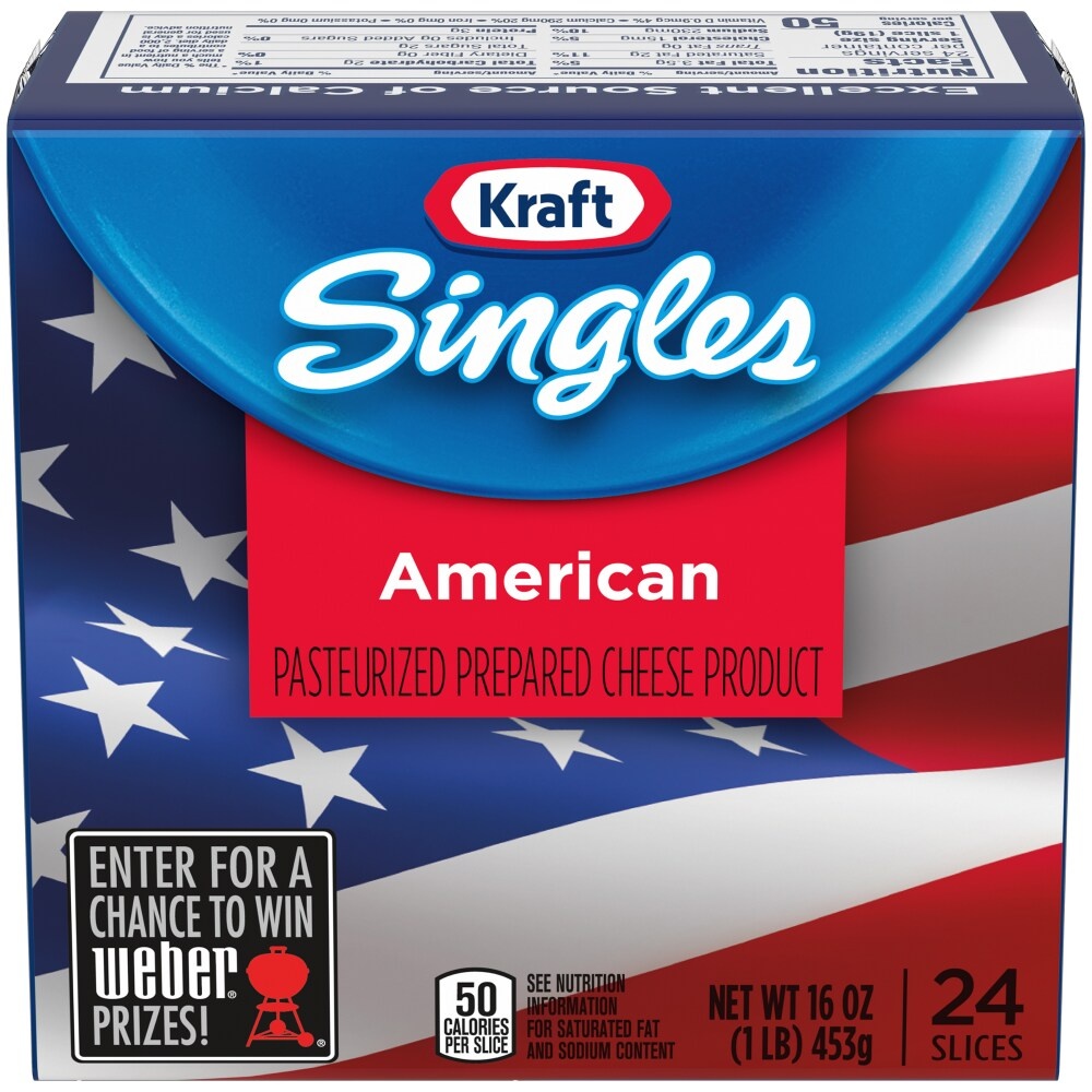 Kraft Singles American Cheese Slices Pack 24 ct; 16 oz Shipt