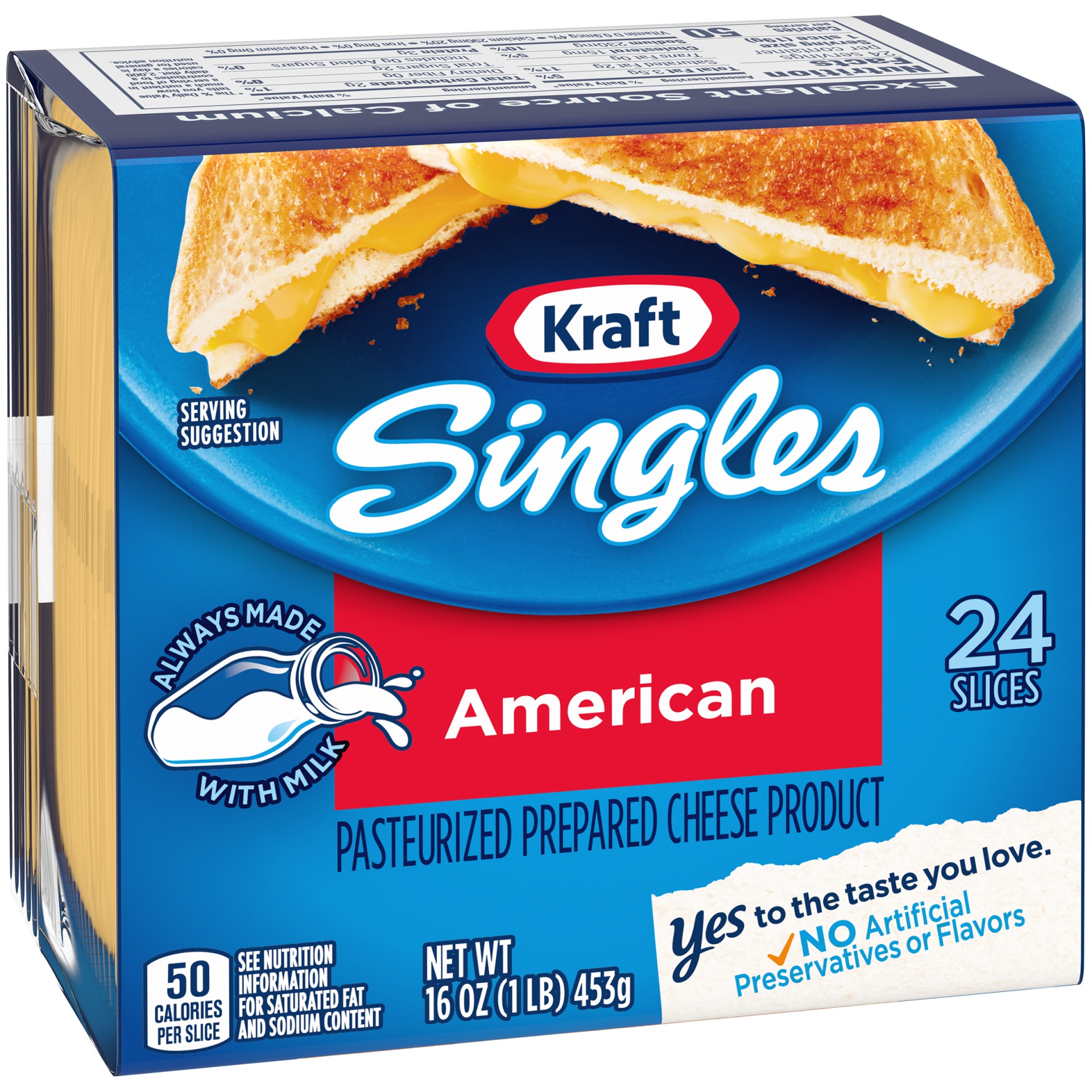 Kraft Singles American Cheese Slices Pack 24 ct; 16 oz Shipt