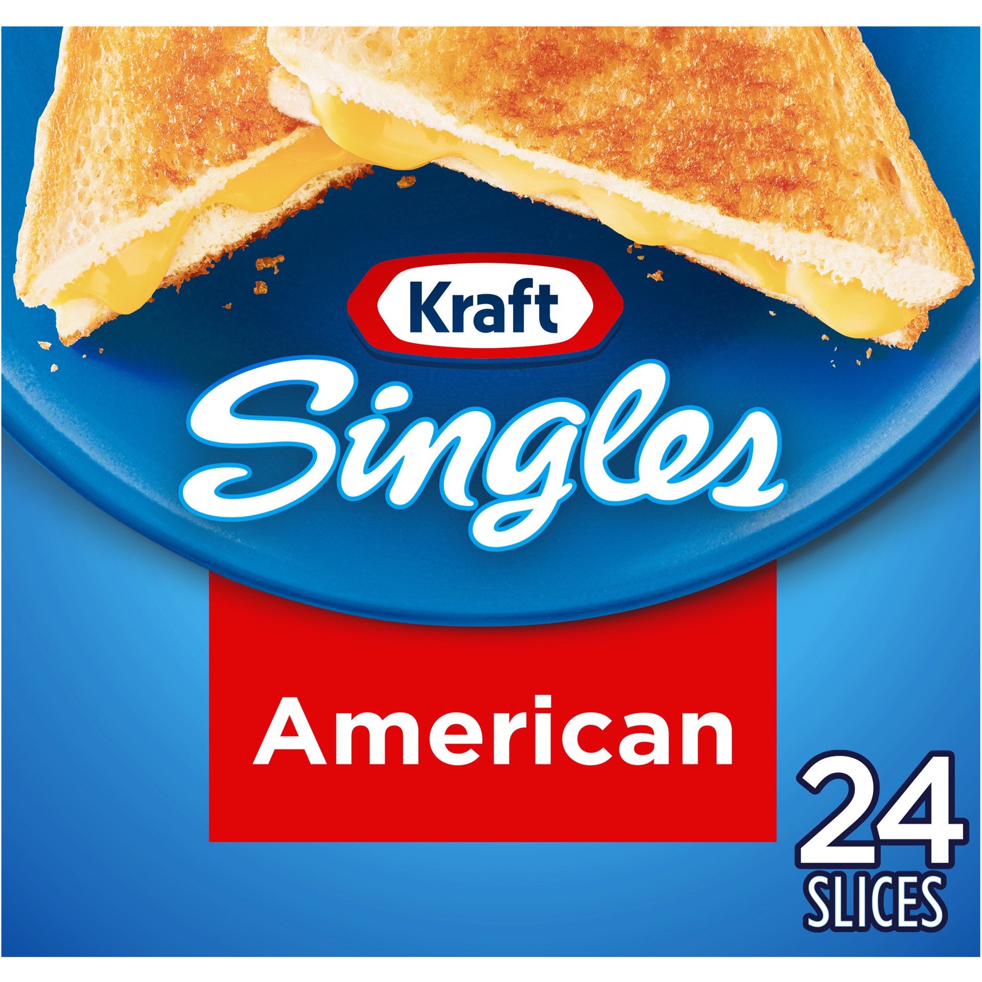 slide 1 of 7, Kraft Singles American Slices Pack, 24 ct; 16 oz