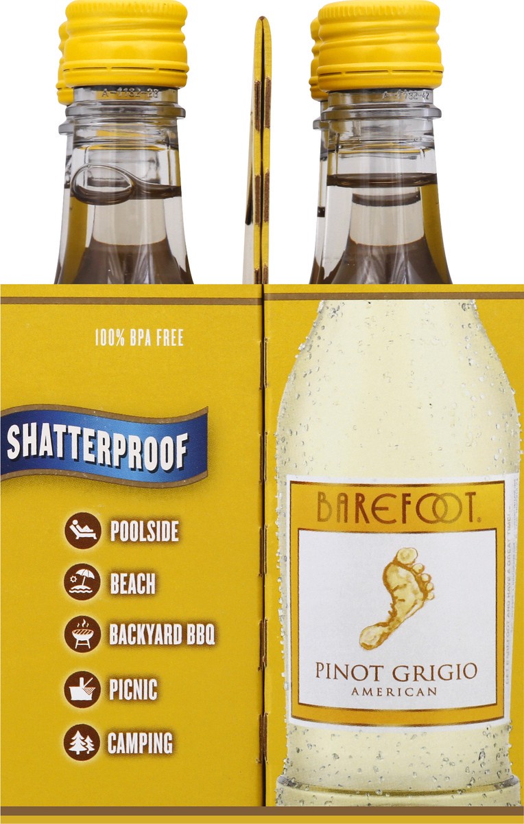 slide 6 of 9, Barefoot White Wine, 187 ml