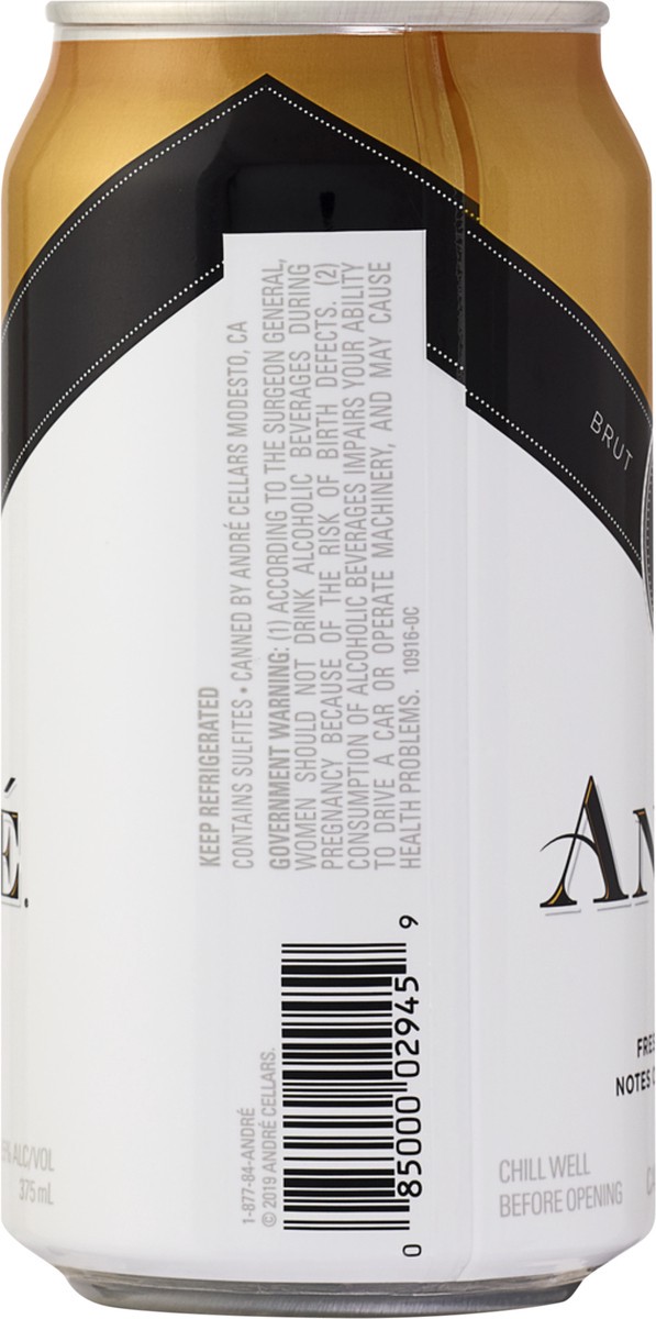 slide 4 of 5, André Sparkling Wine, 375 ml