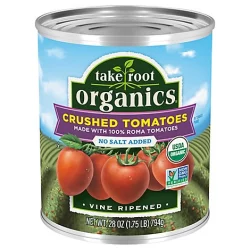 Take Root Organics No Salt Added Crushed Tomatoes - 28 OZ