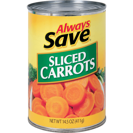 slide 1 of 1, Always Save Sliced Carrots, 14.5 oz