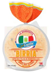 La Banderita Carb Counter Birria Spiced Flour Tortillas 14 ea