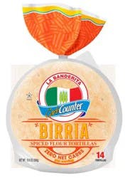 La Banderita Carb Counter Birria Spiced Flour Tortillas 14 ea