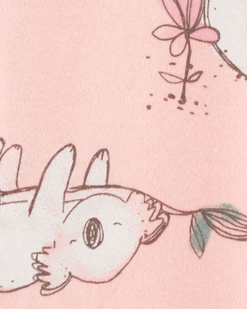 slide 3 of 3, Carter's Baby Koala 2-Way Zip Cotton Sleep & Play Pink NB, 1 ct