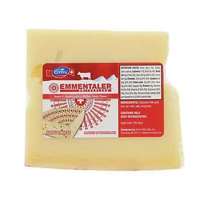 slide 1 of 1, Emmi Swiss Emmentaler Traditional, per lb