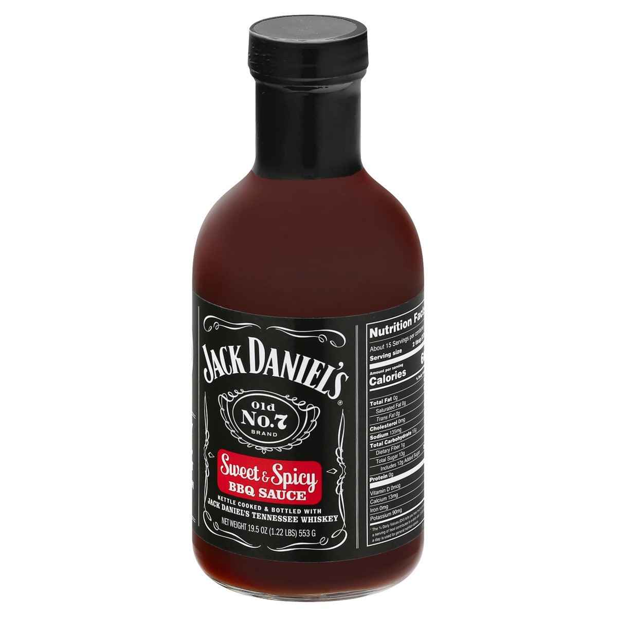 slide 8 of 9, Jack Daniel's Sweet & Spicy BBQ Sauce 19.5 oz, 19.5 oz