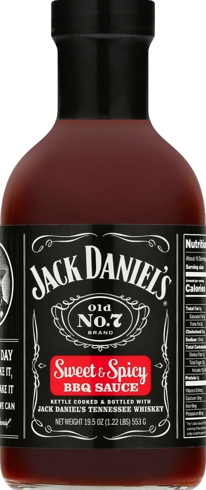 slide 1 of 1, Jack Daniel's Old No. 7 Sweet & Spicy Bbq Sauce, 19.5 oz