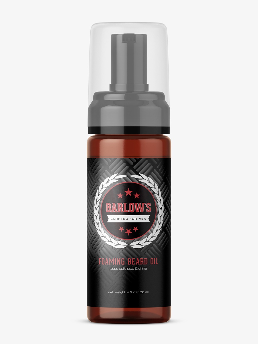 slide 1 of 1, Barlow's Foaming Beard Oil, 1.85 oz