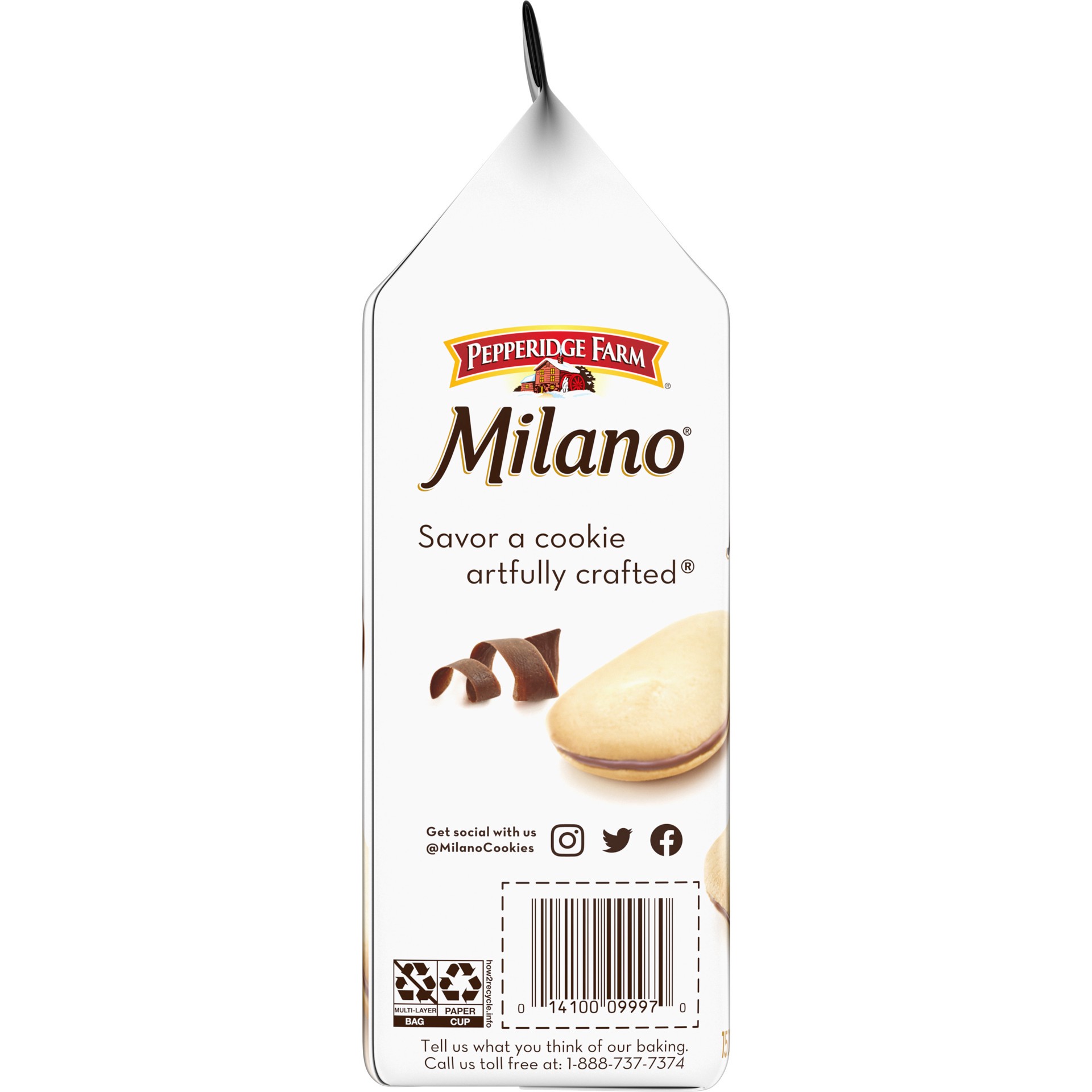 slide 3 of 5, Pepperidge Farm Milano Milk Chocolate Cookies, 6 OZ Bag (15 Cookies), 6 oz