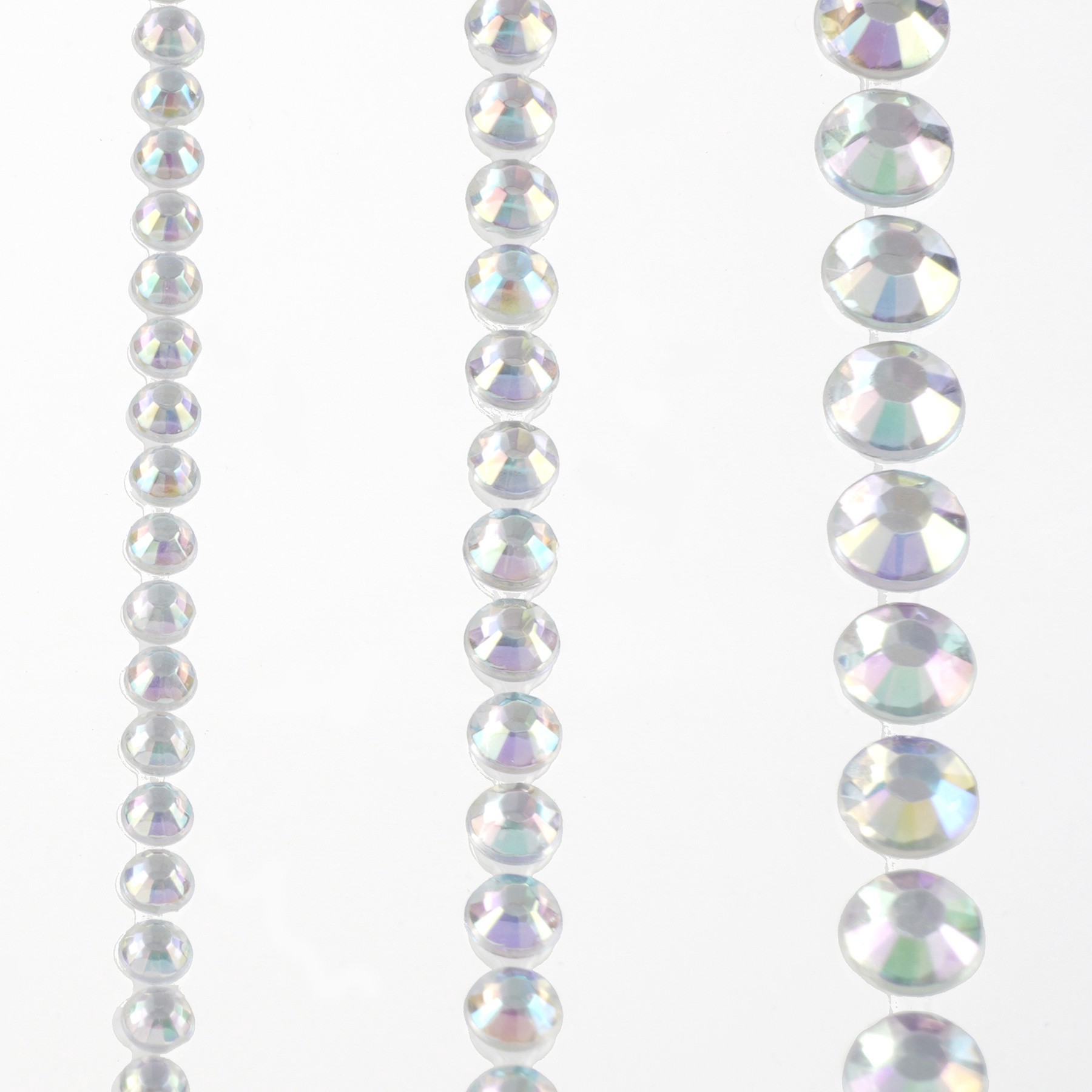 slide 2 of 4, Clear Iridescent Gem Strip Bling Stickers By Recollections, 3.8 in x 4.3 in