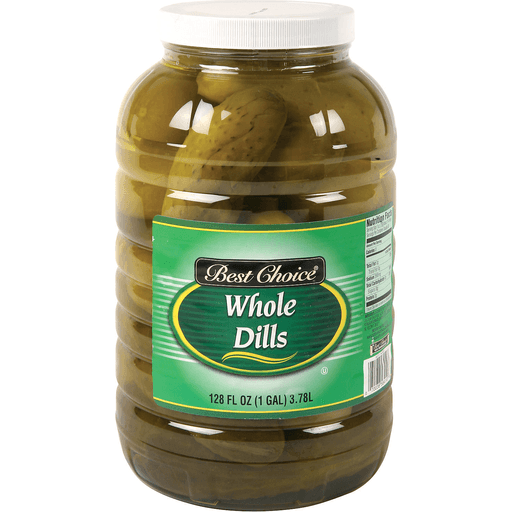 slide 1 of 1, Best Choice Whole Dill Pickle, 128 oz