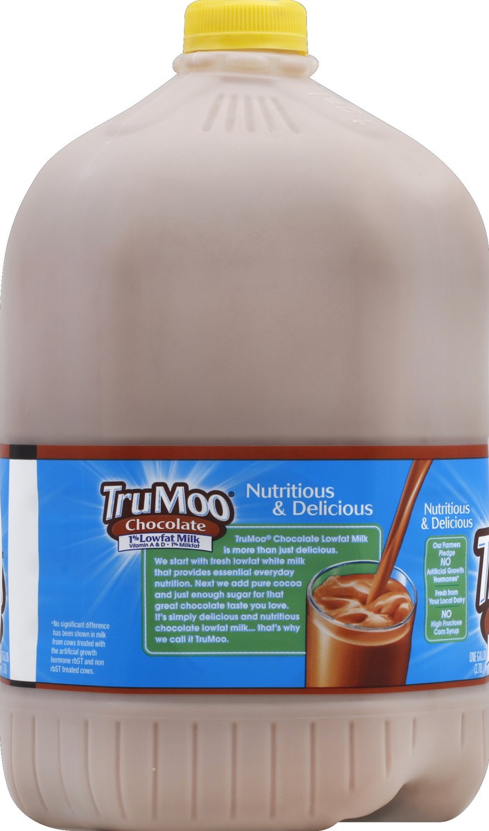 slide 3 of 4, TruMoo Chocolate 1% Lowfat Milk Gallon, 1 gal