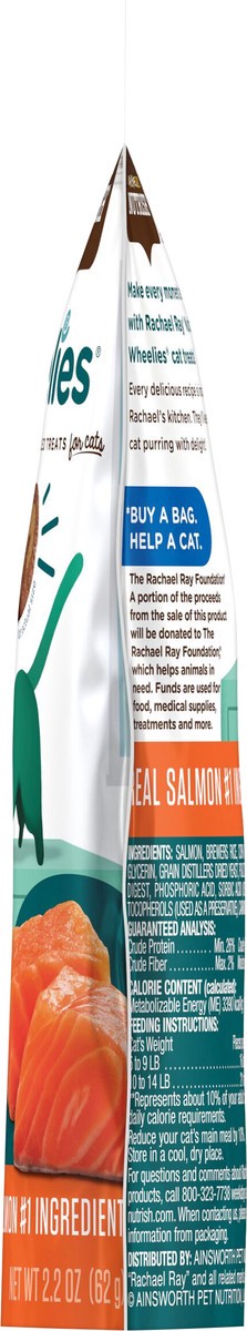 slide 4 of 8, Rachael Ray Nutrish Wheelies Cat Treats, Salmon, 2.2 oz. Bag, 2.2 oz