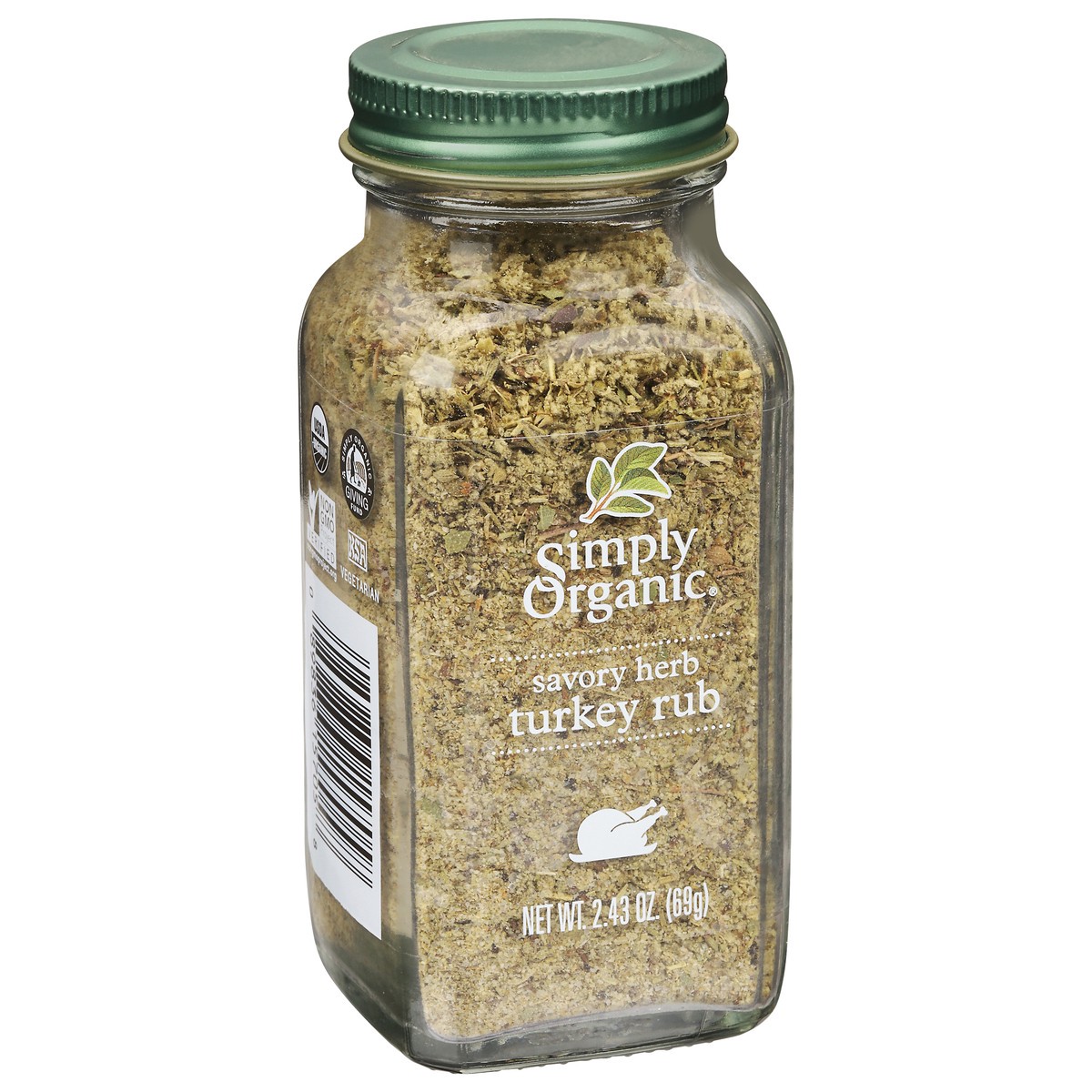 slide 4 of 9, Simply Organic Savory Herb Turkey Rub 2.43 oz, 2.43 oz