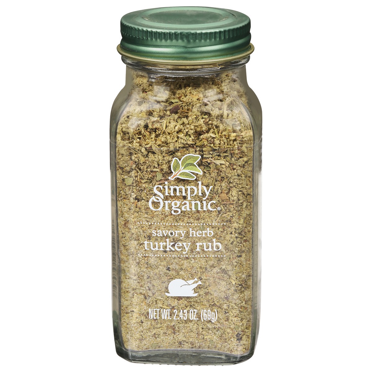 slide 1 of 9, Simply Organic Savory Herb Turkey Rub 2.43 oz, 2.43 oz